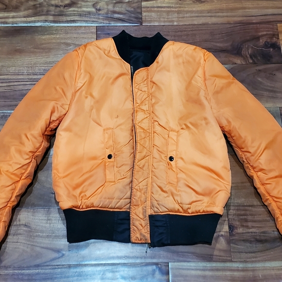 Black Alpha Industries MA-1 Bomber Jacket Small slim - Picture 3 of 12